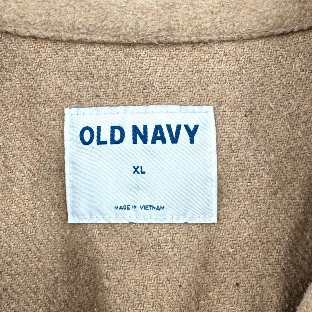 Old Navy Classic Camel Brushed-Twill Front Snap Round Hem Shacket Women's XL‎ - Picture 11 of 12